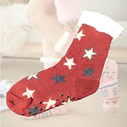 Cool Gift, Womens Slipper Socks Winter Warm Fleece, Available in Different Colors