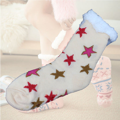 Cool Gift, Womens Slipper Socks Winter Warm Fleece, Available in Different Colors