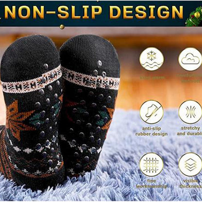Cool Gift, Men's Winter Thermal Fleece Lining Knit Slipper Socks, Available in Different Colors