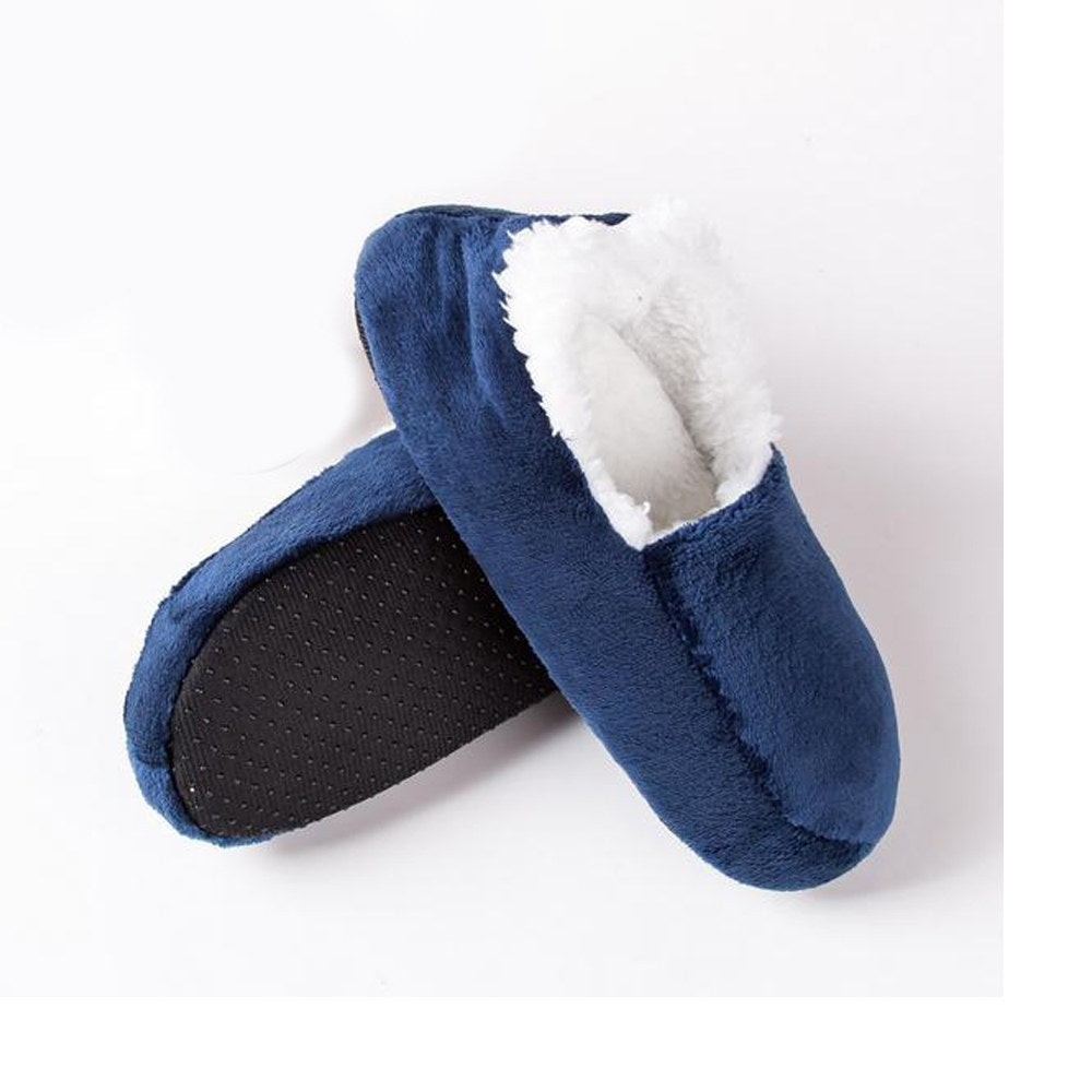 Cool Gift, Men Winter Thermal Fleece Lining Knit Slipper Socks, Available in Different Colors