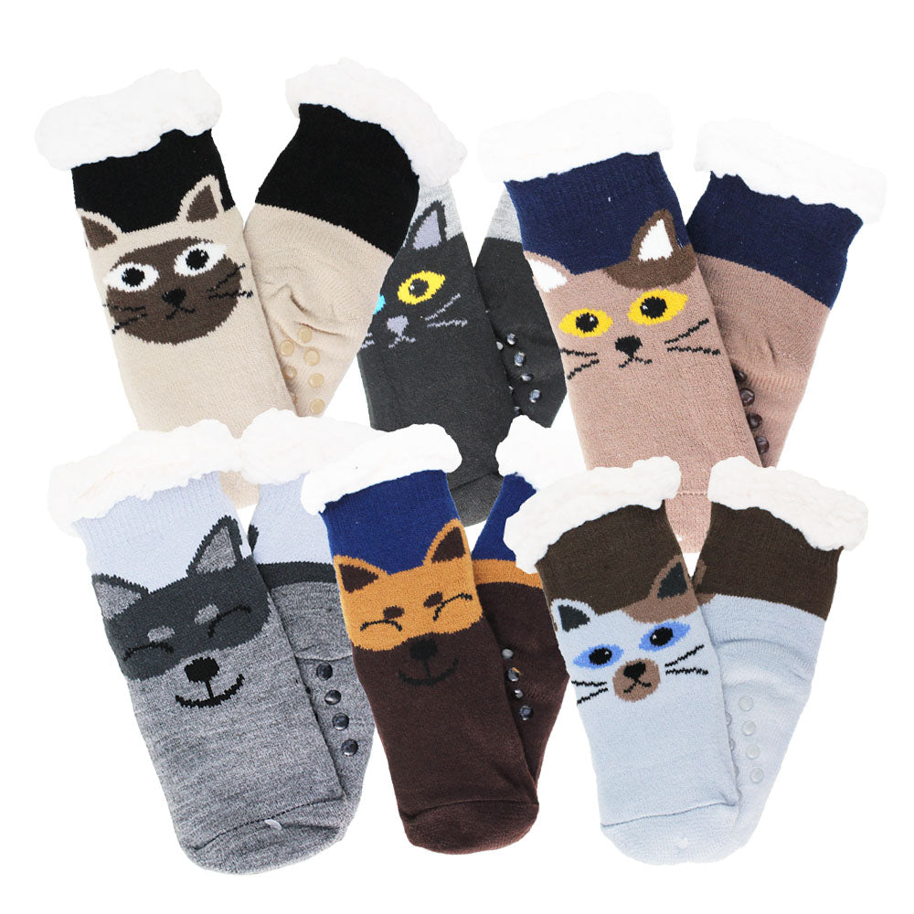 Cool Gift, Kids Slipper Socks Winter Warm Fleece, Available in Different Sizes