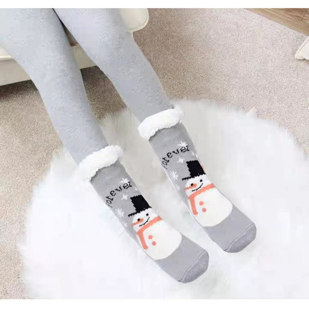 Cool Gift, Women's Slipper Socks Winter Warm Fleece, Available in Different Colors