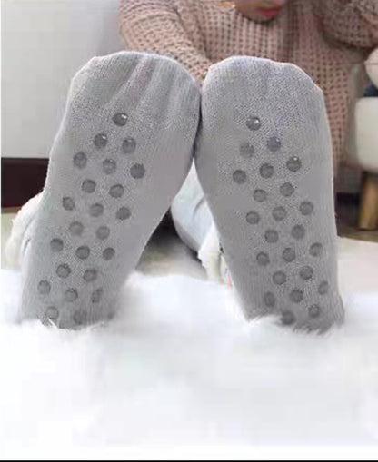 Cool Gift, Women's Slipper Socks Winter Warm Fleece, Available in Different Colors