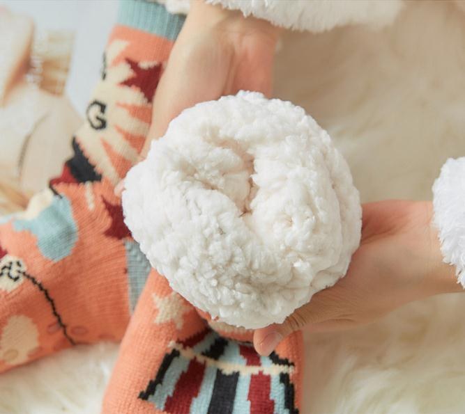 Cool Gift, Women's Slipper Socks Winter Warm Fleece, Available in Different Colors