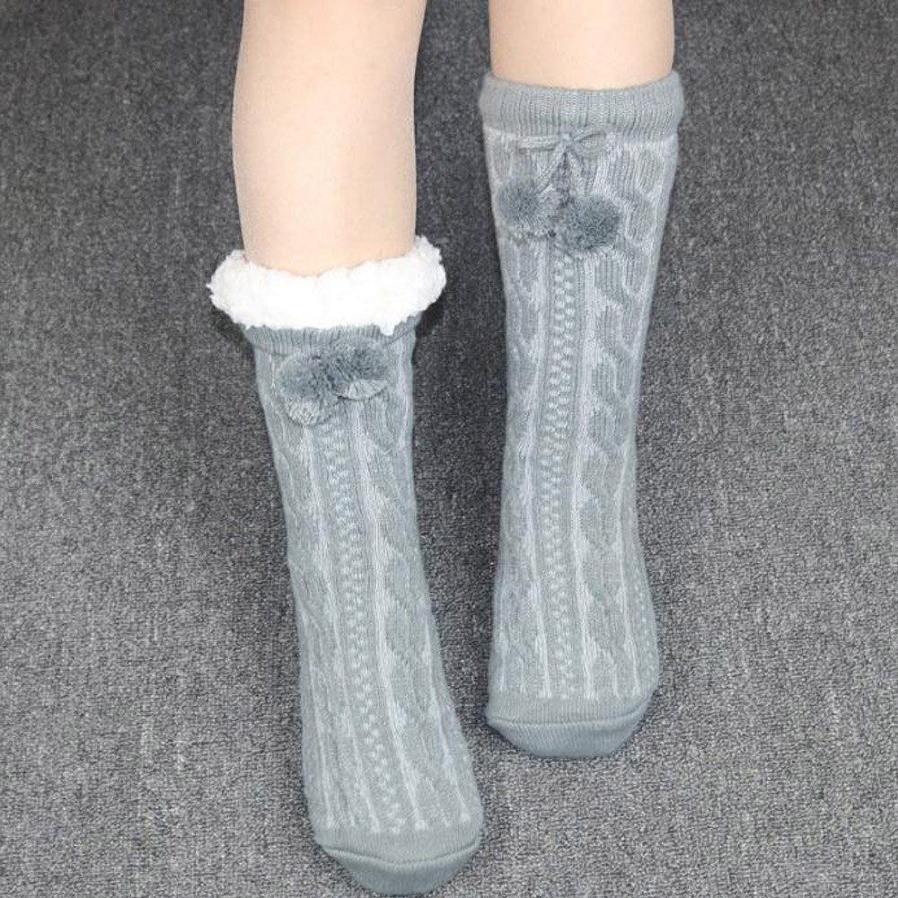 Cool Gift, Womens Slipper Socks Winter Warm Fleece, Available in Different Colors