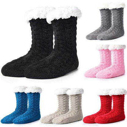 Cool Gift, Womens Slipper Socks Winter Warm Fleece, Available in Different Colors