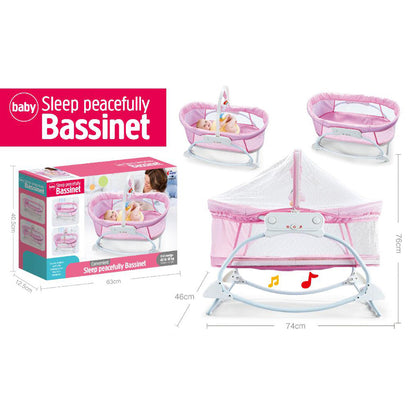 Cool Gift, Newborn Electric Musical Sleeping Peacefully Bassinet Swing, Available in Different Colors