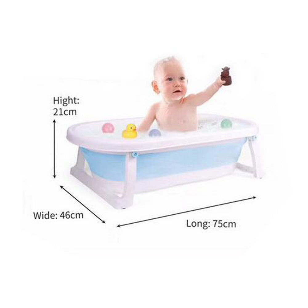 Cool Gift, Babyip Folding Baby Bath Tub With Bath Toys Included, Available in Different Colors
