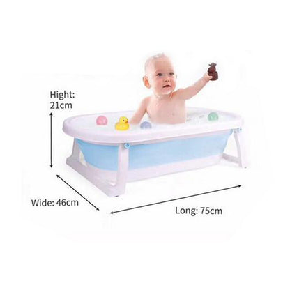 Cool Gift, Babyip Folding Baby Bath Tub With Bath Toys Included, Available in Different Colors