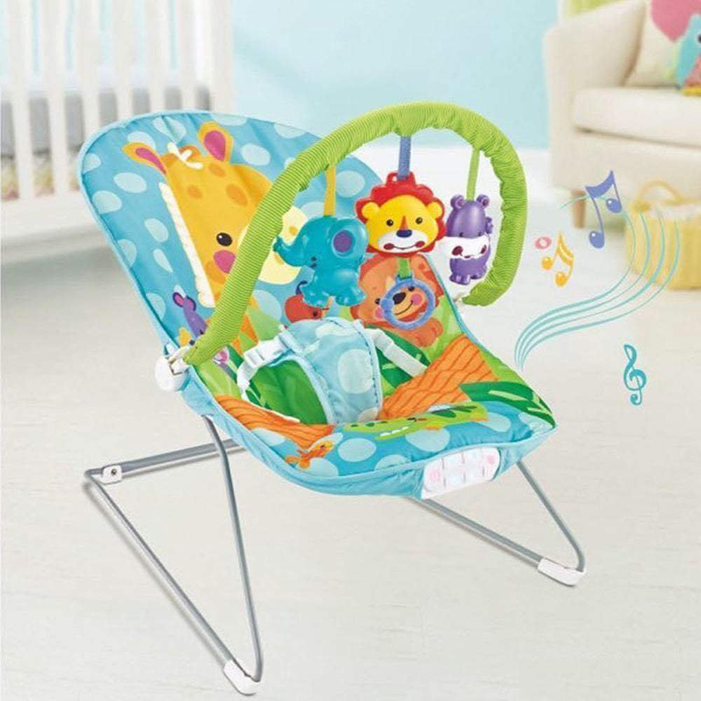 Cool Gift, Jolly Giraffe Baby Bouncer Rocker Chair With Soothing Music