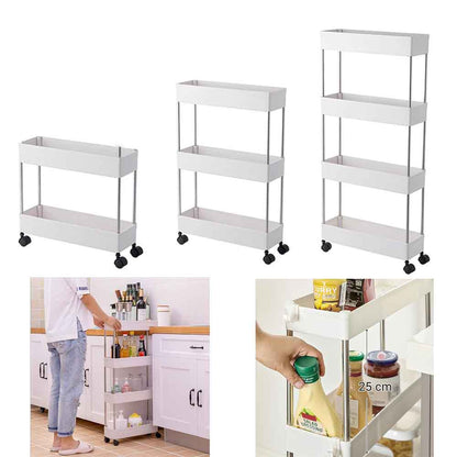 Cool Gift, Slim Storage Cart, Rolling Storage Cart, Available in Different Sizes