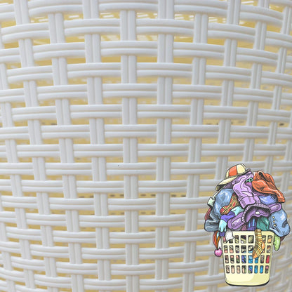 Cool Gift, Deluxe Round Plastic Laundry Basket With Lid, Available in Different Colors & Sizes