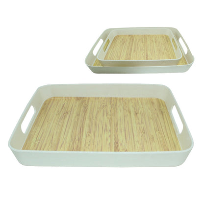 Cool Gift, Tray Wooden Melamine Dinnerware, Available in Different Sizes
