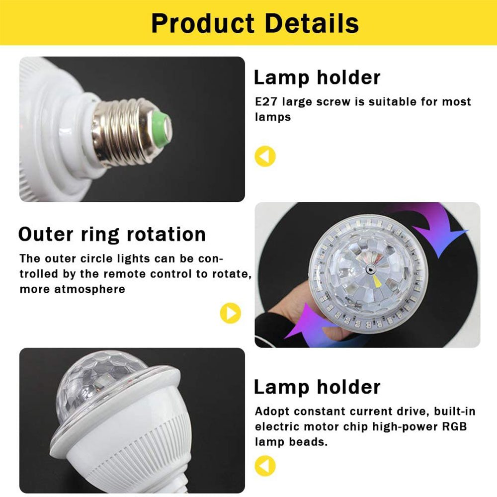 Cool Gift, Disco Ball Light Bluetooth With Remote Control