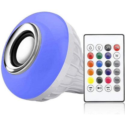 Cool Gift, Led Music Bulb Bluetooth Speaker With Usb Port & Remote