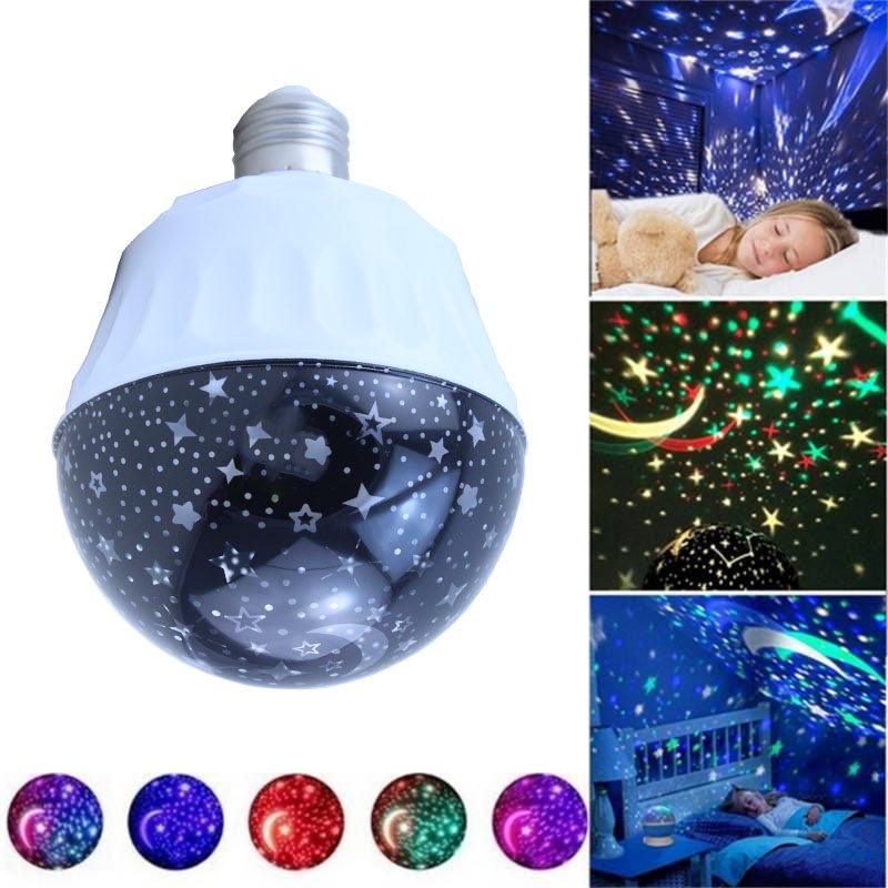 Cool Gift, Star Dream Rotating Projection Bulb Light