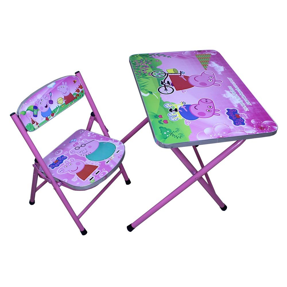 Cool Gift, Foldable Characters Kids Table & Chair Set