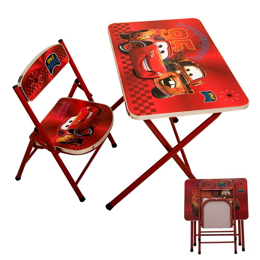 Cool Gift, Foldable Characters Kids Table & Chair Set