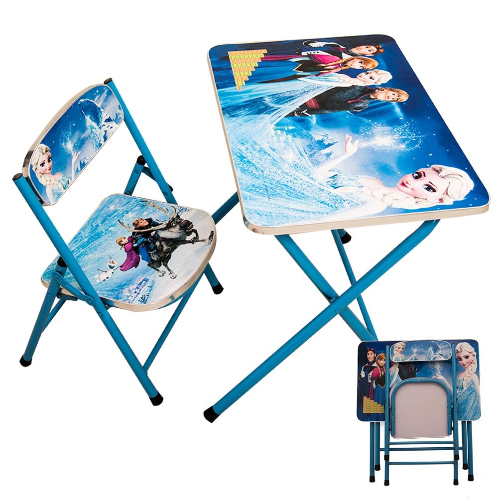 Cool Gift, Foldable Characters Kids Table & Chair Set