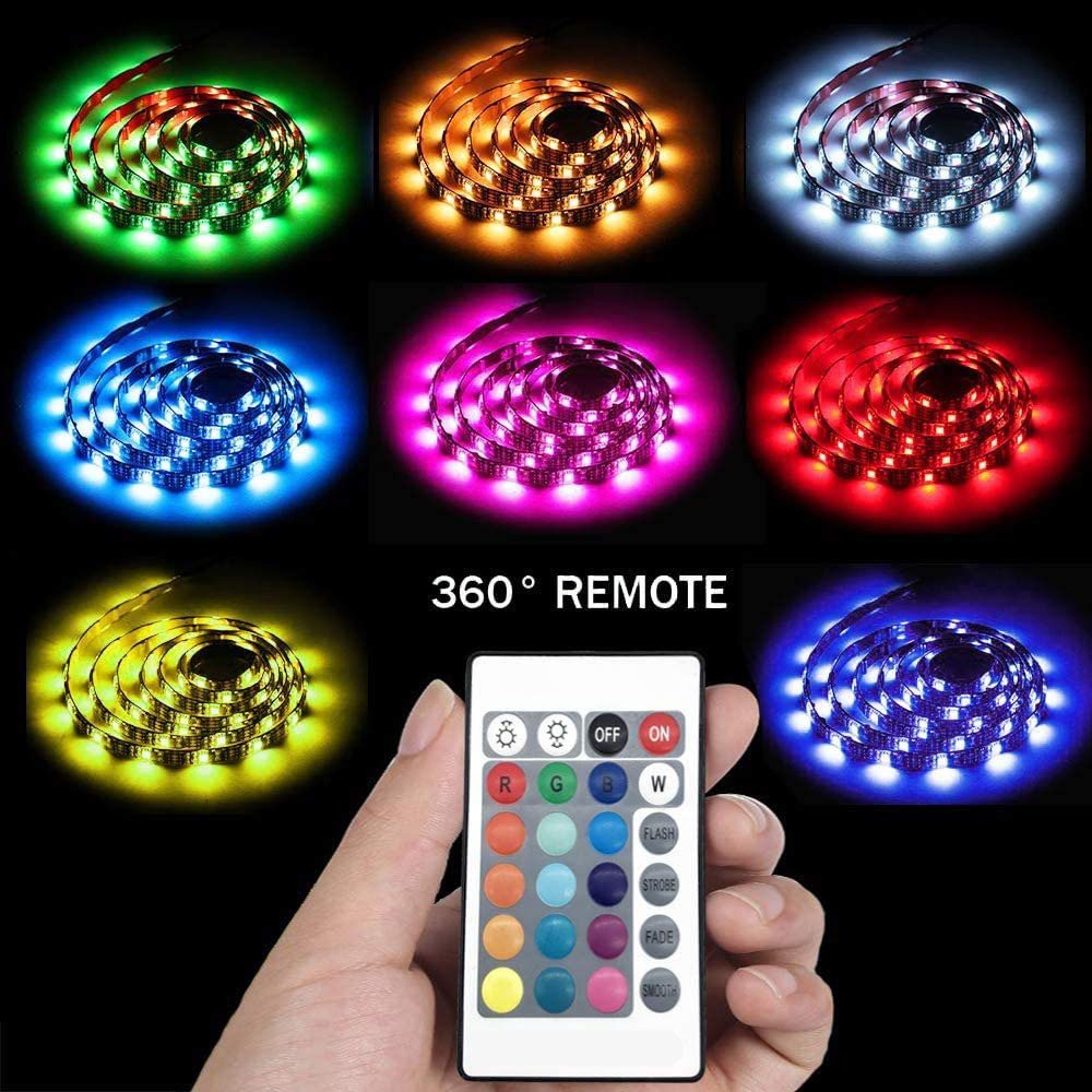 Cool Gift, Led Strip Lights 16 Colors With Remote, Available in Different Sizes
