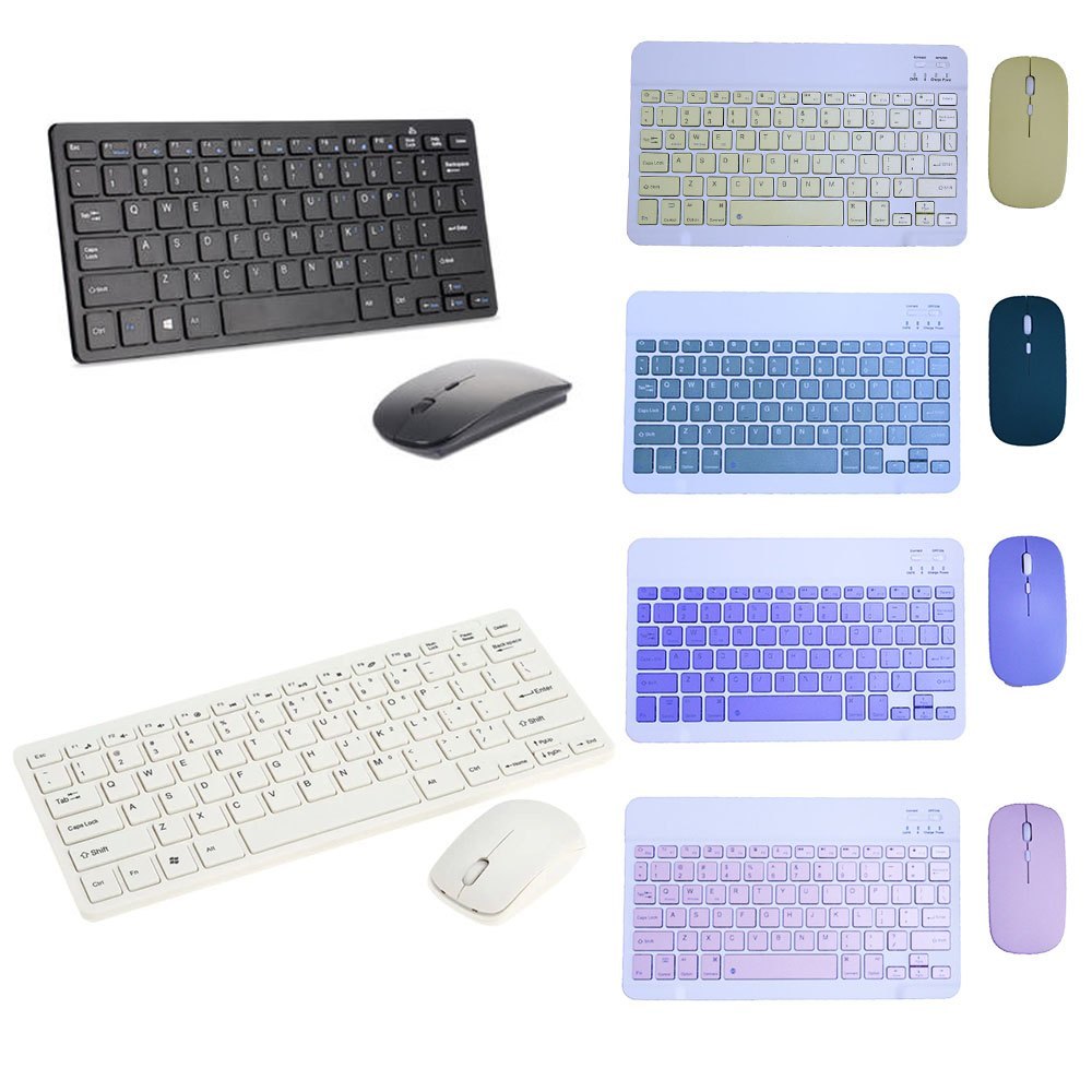 Cool Gift, Ultra-thin 2.4G Mini Wireless Keyboard and Mouse, Available in Different Colors