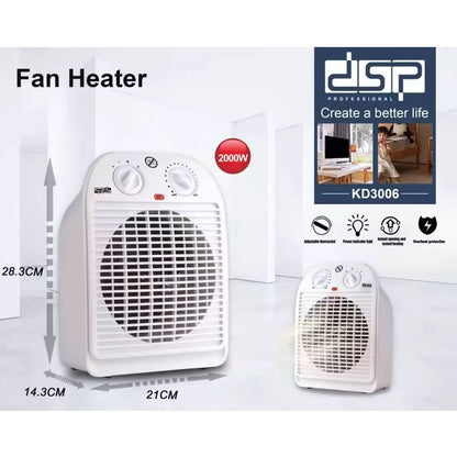 DSP, KD3006, Fan Heater 1800-2000 W