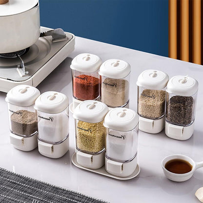 Cool Gift, Double Seasoning Jars Set Measuring