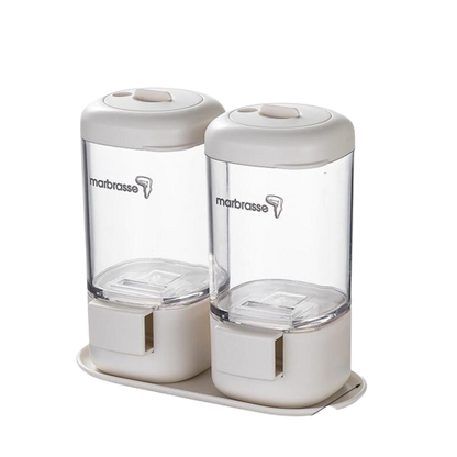 Cool Gift, Double Seasoning Jars Set Measuring
