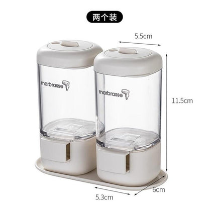 Cool Gift, Double Seasoning Jars Set Measuring