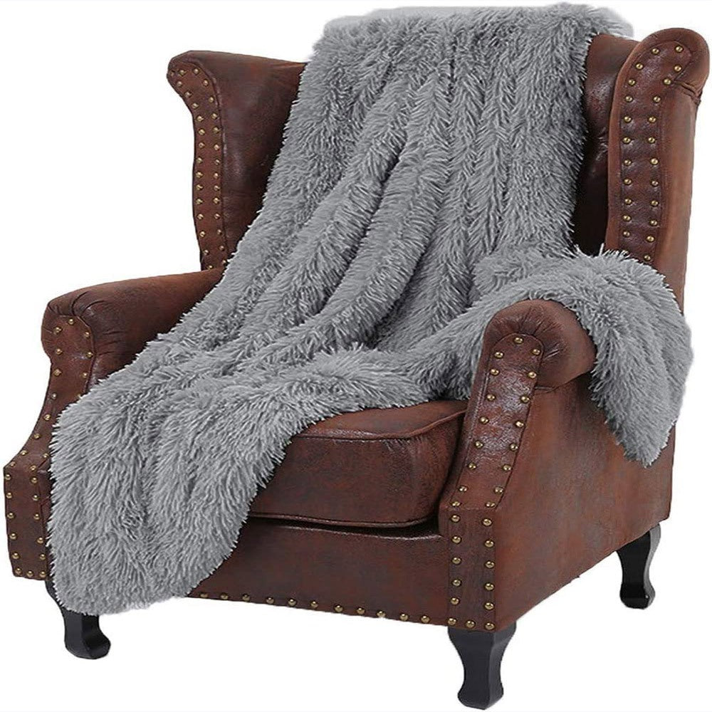 Cool Gift, Double sided Faux Fur Sherpa Fleece Blanket 200x230  cm, Available in Different Colors