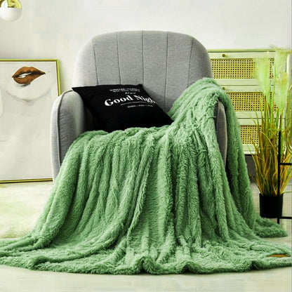 Cool Gift, Double sided Faux Fur Sherpa Fleece Blanket 200x230  cm, Available in Different Colors