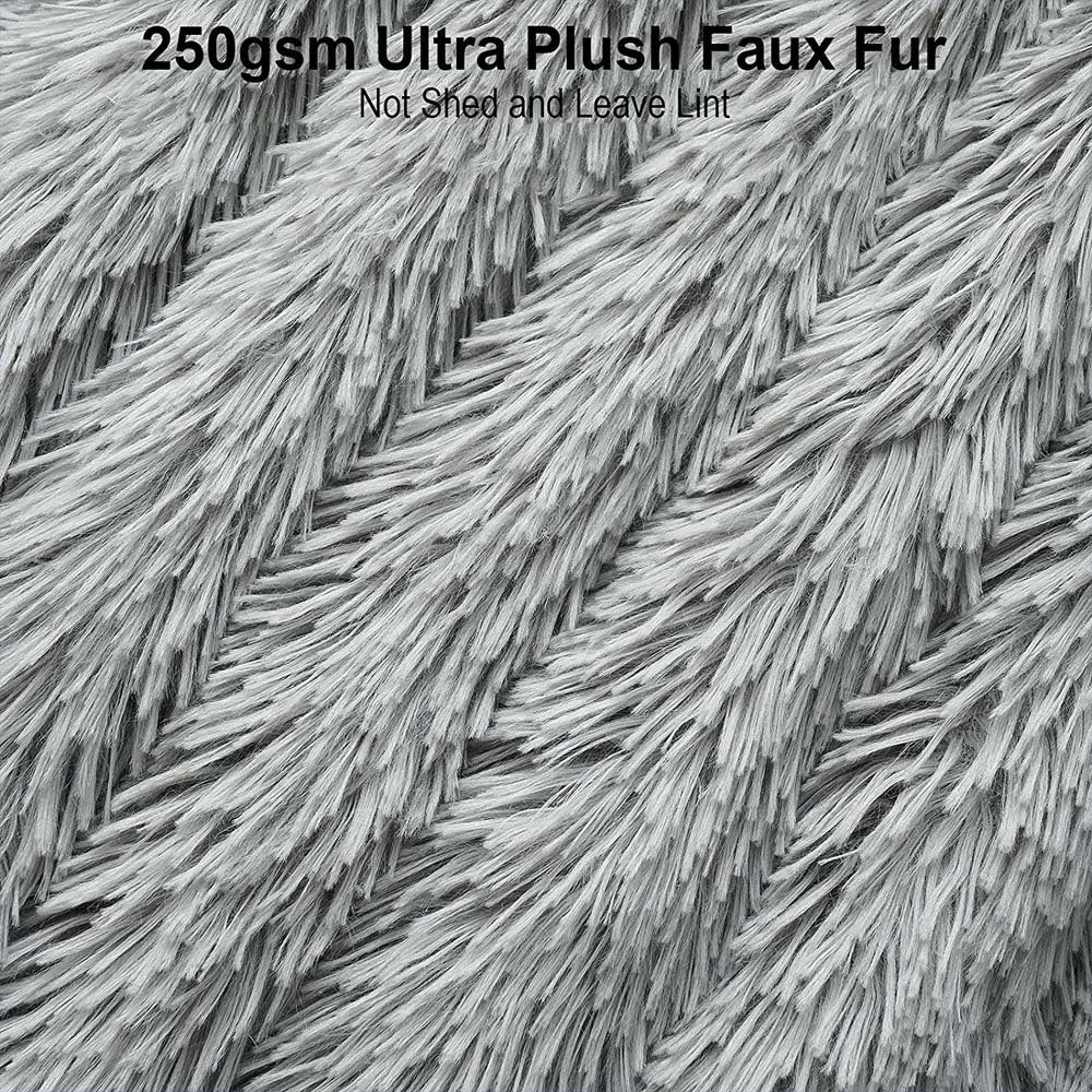 Cool Gift, Double sided Faux Fur Sherpa Fleece Blanket 200x230  cm, Available in Different Colors