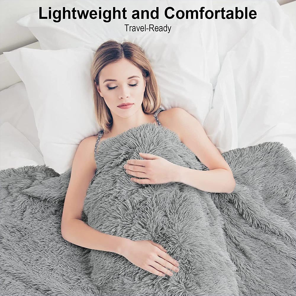 Cool Gift, Double sided Faux Fur Sherpa Fleece Blanket 200x230  cm, Available in Different Colors