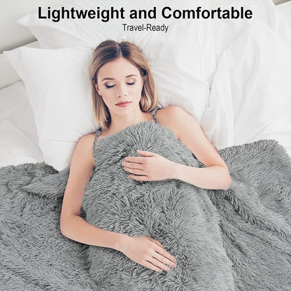 Cool Gift, Double sided Faux Fur Sherpa Fleece Blanket 200x230  cm, Available in Different Colors