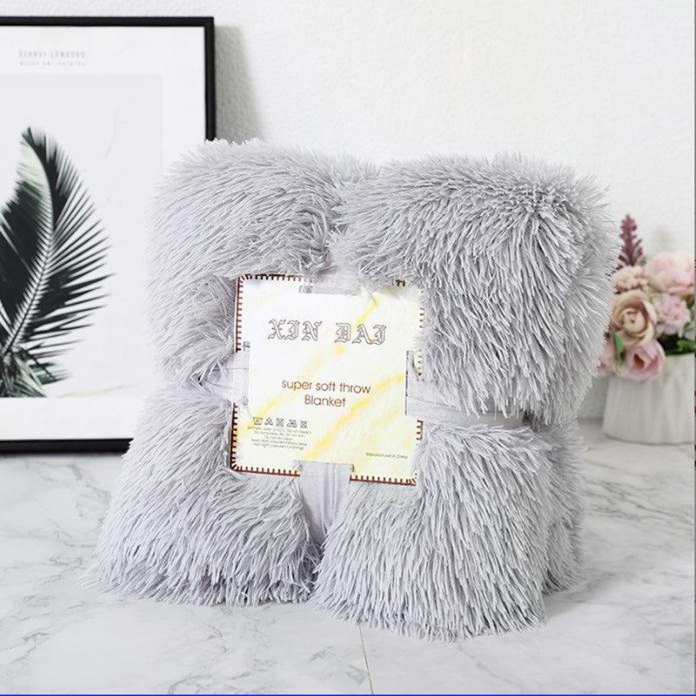 Cool Gift, Double sided Faux Fur Sherpa Fleece Blanket 200x230  cm, Available in Different Colors