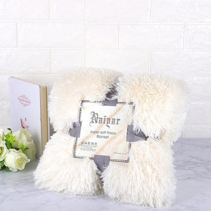 Cool Gift, Double sided Faux Fur Sherpa Fleece Blanket 200x230  cm, Available in Different Colors