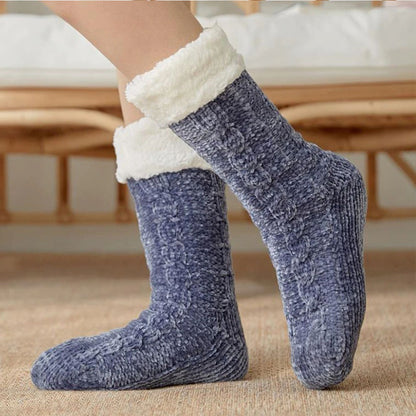 Cool Gift, Women Slipper Socks Winter Warm Fleece, Available in Different Colors
