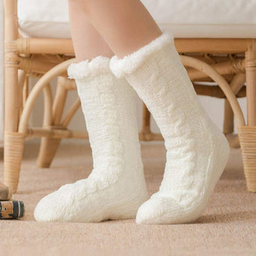 Cool Gift, Women Slipper Socks Winter Warm Fleece, Available in Different Colors