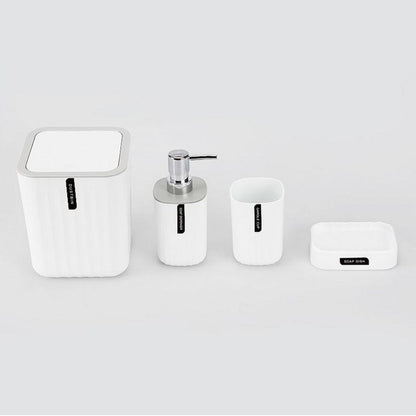 Sanitary, 4 Pcs Bathroom Accessory Set, Available in Different Colors