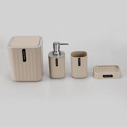 Sanitary, 4 Pcs Bathroom Accessory Set, Available in Different Colors