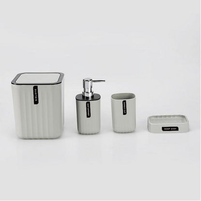 Sanitary, 4 Pcs Bathroom Accessory Set, Available in Different Colors
