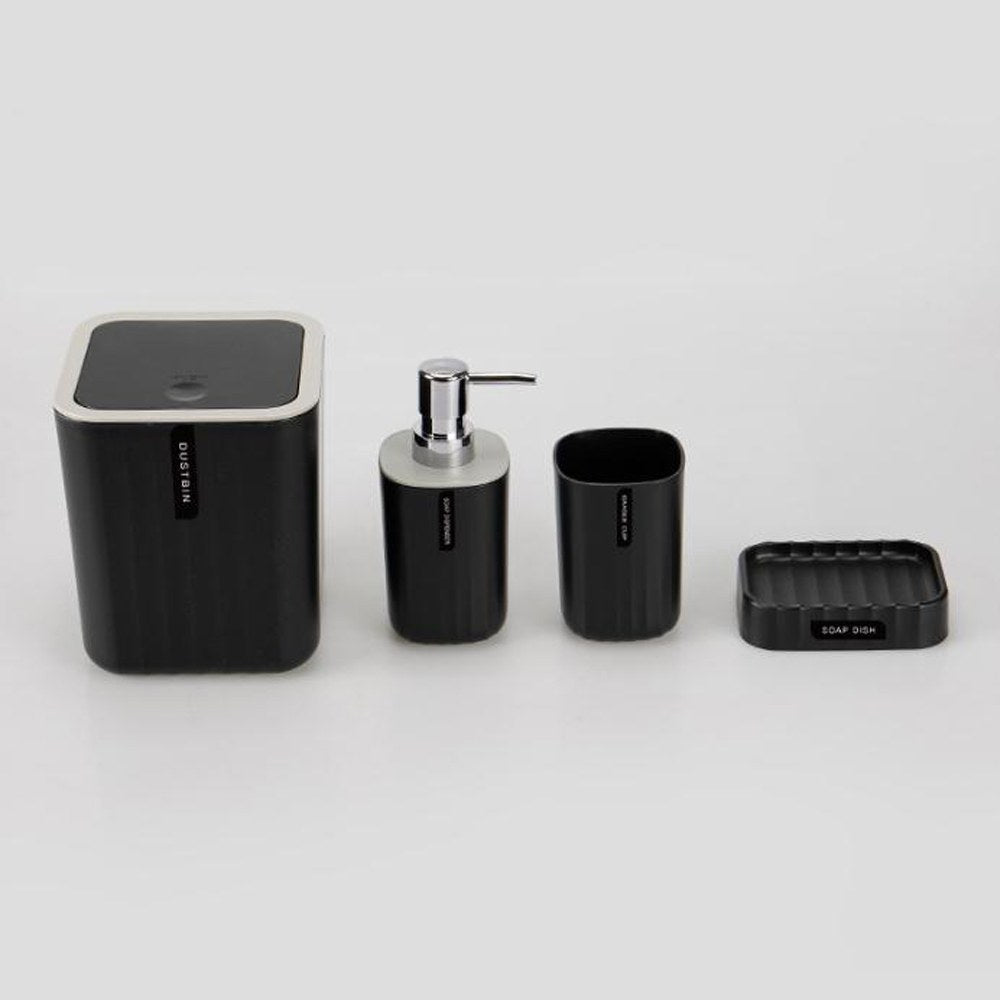 Sanitary, 4 Pcs Bathroom Accessory Set, Available in Different Colors