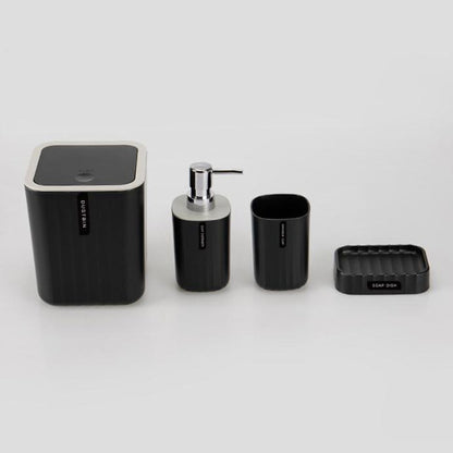 Sanitary, 4 Pcs Bathroom Accessory Set, Available in Different Colors
