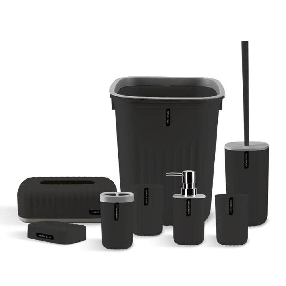 Sanitary, 8 Pcs Bathroom Accessory Set, Available in Different Colors