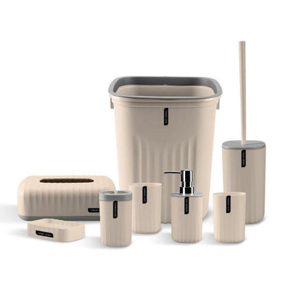 Sanitary, 8 Pcs Bathroom Accessory Set, Available in Different Colors