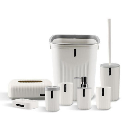 Sanitary, 8 Pcs Bathroom Accessory Set, Available in Different Colors