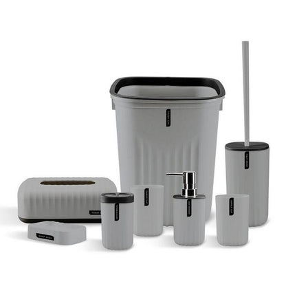 Sanitary, 8 Pcs Bathroom Accessory Set, Available in Different Colors