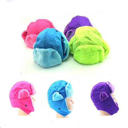 Cool Gift, Winter Hats, Kids Neon Russian Hat, Available in Different Colors