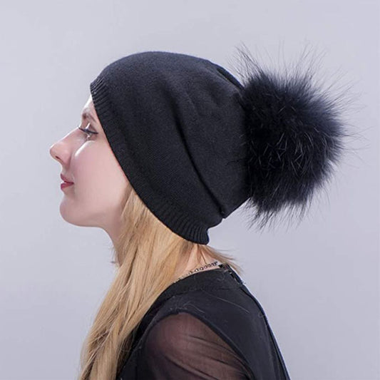Cool Gift, Womens Slouchy Beanie Knit Wool Bonnet, Available in Different Colors