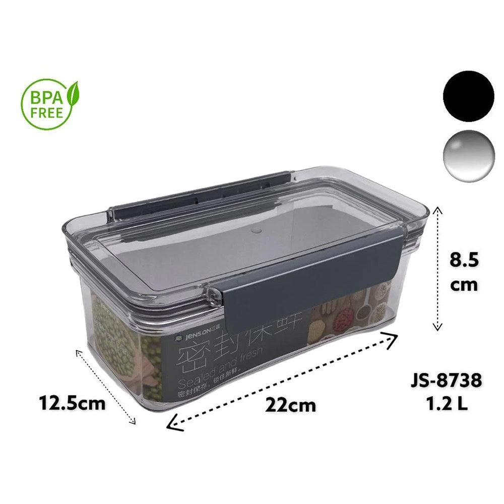 Cool Gift, Acrylic Airtight Rectangular Food Storage Box, Available in Different Sizes